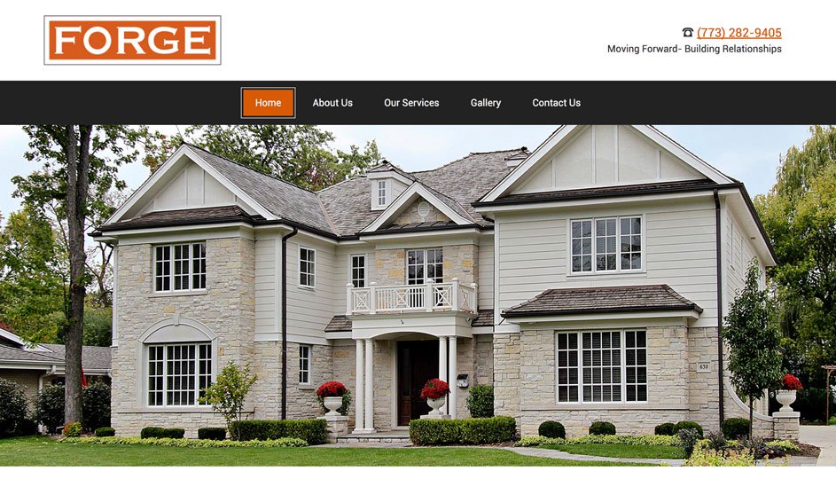 Website design template for Property for sale
